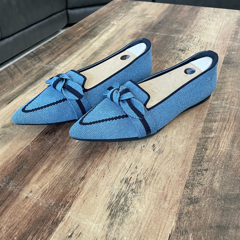 Vivaia Pointed Toe Bow Loafers Michelle 2.0